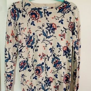 Floral Crew Neck Sweater